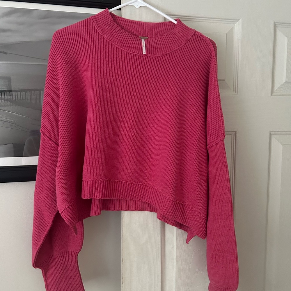 Free people easy street crop pullover